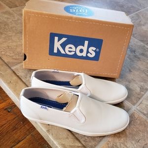 Nib Keds Champion Leather SlipOns size 7.5 Narrow